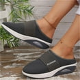 thumbnail image 2 of Womens Slip on Sneakers Open Back Shoes Comfort Walking Shoes Breathable Slippers Closed Toe Slides, 2 of 5