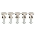 thumbnail image 3 of Single Hole Small Handle, Easy To Install 12x11MM Replacement Gold Drawer Pulls Round Head  For Cupboards For Desk Drawers For Kitchen Cabinets Silver White, 3 of 8