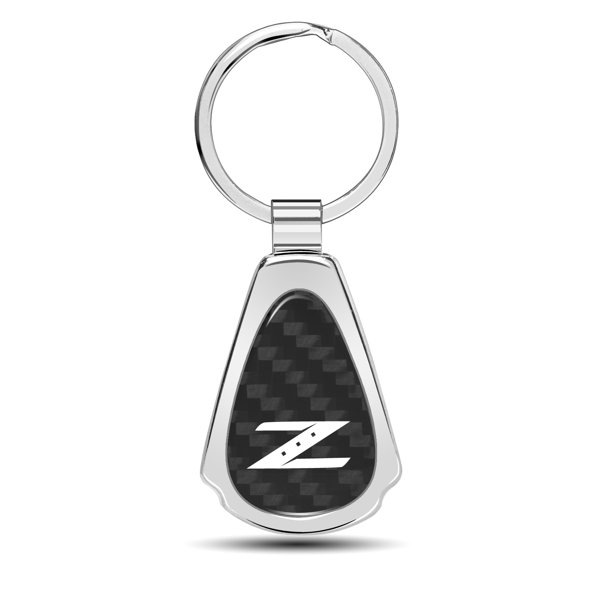 Nissan 350z Z Logo Real Black Carbon Fiber Chrome Metal Teardrop Key Chain Walmart Com Walmart Com