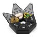 thumbnail image 5 of Caja de almacenamiento de pastillas de 7 días, Mini caja dispensadora de medicamentos portátil de viaje, caja selladora de plástico multifunción con siete compartimentos, 2/4 Uds., 5 of 5