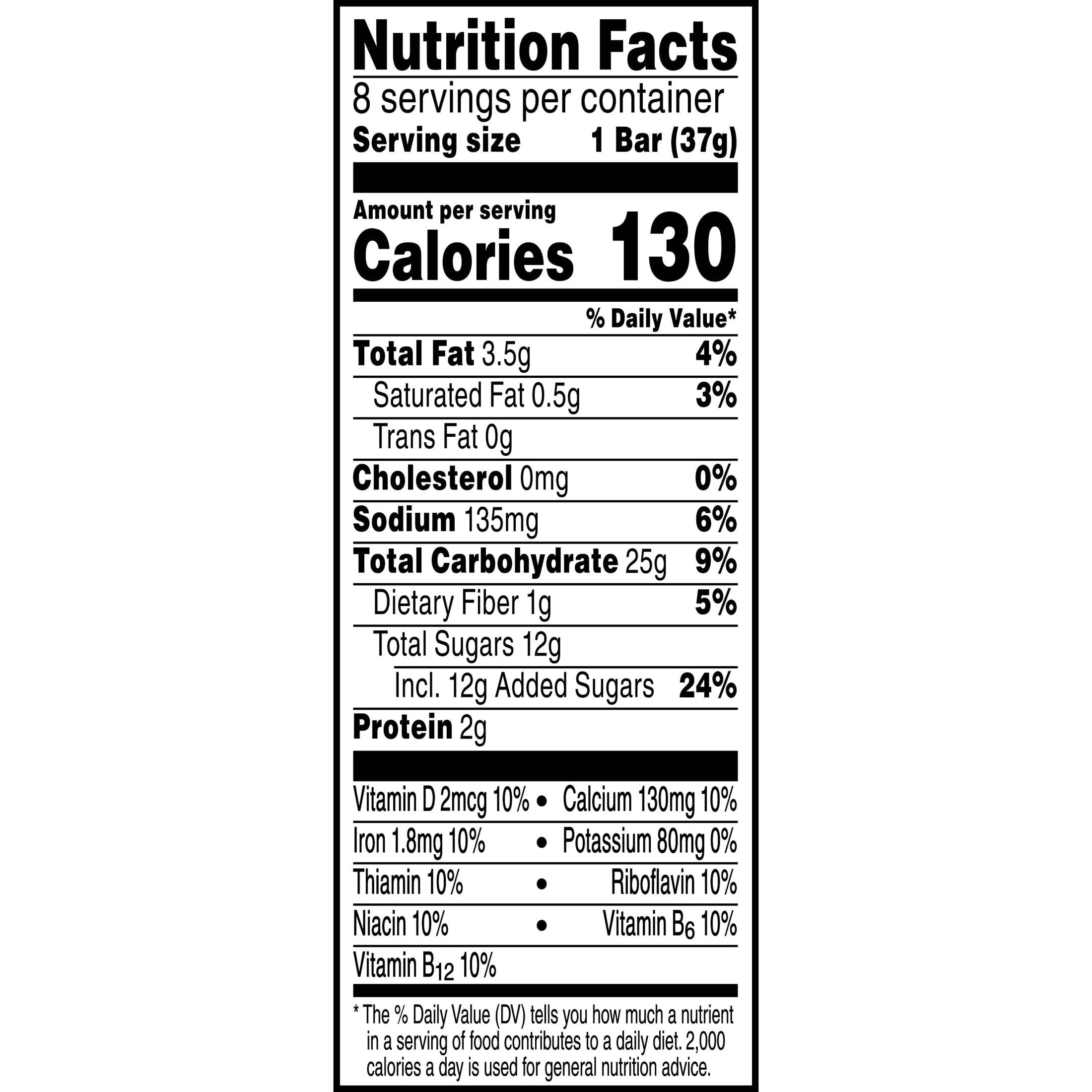 Nutri-Grain Breakfast Bars, Made with 10g Whole Grains, Snack Bars, Strawberry (12 Boxes, 96 Bars)