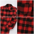 thumbnail image 6 of FYMNSI Christmas Matching Family Outfits Mommy and Me Red Plaid Dresses Father Son Button Down Shirts Xmas Photoshoot Set (Boy 2T), 6 of 7