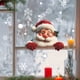 thumbnail image 5 of Adhesivo de Pared 3D de Papá Noel | Vinilo Impermeable para Decoración de Salón y Dormitorio | Fácil de Aplicar | Arte de Pared de Papá Noel Rojo de 30 Cm, 5 of 7