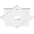 thumbnail image 2 of 24"OD x 4"ID x 13 1/4"C x 1"P Axel Architectural Grade PVC Contemporary Ceiling Medallion, 2 of 11