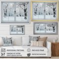 thumbnail image 5 of Designart "Winter Forest View from Window I" Extra Large Landscapes Framed Wall Art - Traditional White Winter Landscape Bedroom Framed Canvas Wall Art, 5 of 7