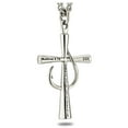 thumbnail image 2 of Fish Hook Cross Pendant-Matthew 4:19 by Shields of Strength, 2 of 4