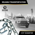 thumbnail image 2 of Rizz-Man Manufacturing Trailer Hitch Safety Chain with S-Hook and Latch, Steel (7800 lb Capacity), 2 of 4