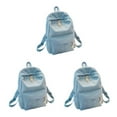 thumbnail image 4 of Transemion Stylish School Bag For Women Comfortable And Durable Spacious School Backpack light blue 3Set, 4 of 6