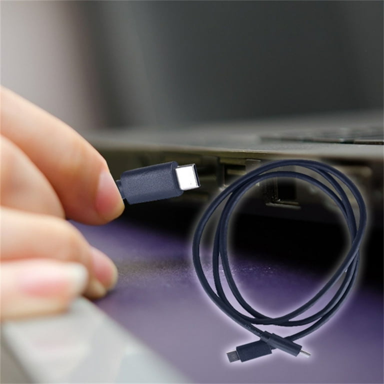 Cable USB C tipo C de 1 m con LED corto Small Turbo 3a