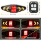 thumbnail image 2 of Luz trasera de bicicleta con intermitentes, LED ultrabrillante, recargable por USB, advertencia de seguridad, luces traseras de freno de bicicleta, control remoto inalámbrico, 4 modos, resistente al a, 2 of 3