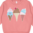 thumbnail image 3 of Inktastic Retro Valentine Ice Cream Cones Toddler Sweatshirt, 3 of 4