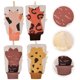 thumbnail image 5 of 4 manoplas exfoliantes de doble cara con diseño adorable para masaje corporal., 5 of 7
