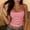 *Red, variant on ClodeEU Women's Striped Spaghetti Strap Tank Top, Slim Fit Ribbed Square Neck Tanks Green,Womens Plus S