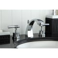 thumbnail image 2 of Kingston Brass Milano Two Handle 8" to 16" Widespread Lavatory Faucet with Brass Pop-up, 2 of 3
