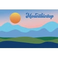 thumbnail image 2 of Wild Apple Portfolio 24x17 White Modern Wood Framed Museum Art Print Titled - Mountaintop, 2 of 4
