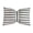 Gray, variant on Yatlte Bow Shaped Pillow, Striped Black and White Reversible Pillow Cushions for Couch Bed Sofa Office Car Decor Neck Waist, Hand Made Cotton, Detachable to Wash