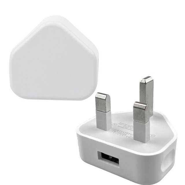 1 Uds 5v1a cargador de teléfono móvil Hong Kong enchufe estándar británico triángulo estándar británico cabezal de carga de tres pines - Productos electrónicos JM