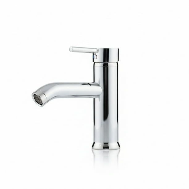Grifo Llave Mezcladora Monocomando para Lavabo de Baño Línea Bastei – Acero Inoxidable con Acabado Cromado