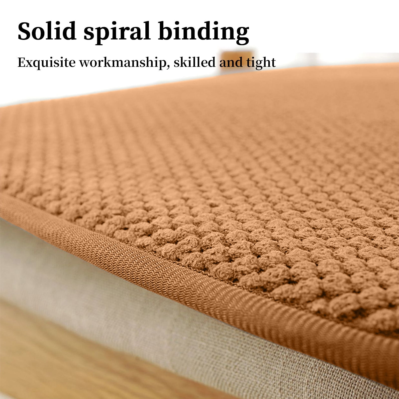 Classic Vintage Style Cotton Seat Cushion with Non-Slip Backing