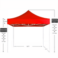 thumbnail image 2 of American Phoenix 10x10 ft Red Pop up Canopy Tents Portable Commercial Fair Shelter, 2 of 5