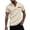 Khaki, variant on Men's Waffle Knit Henley T-Shirt Notch V Neck Short Sleeve Casual Summer Beach Top Color Block Breathable Shirt Regular Fit Lightweight Fashion Tee with Pocket
