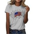 thumbnail image 7 of Cavosen Independence Day T Shirt Women Petite Patriotic Short Sleeve Crewneck Tops American Flag Print T Shirts Lady M Independence Day Casual Tops Funny 4th of July Tunic Tees 2025 Patriotic Clothes, 7 of 7