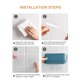thumbnail image 4 of Estante De Almacenamiento Para Baño Resistente Y Duradero, Soporte Para Secador De Pelo, Estante De Almacenamiento Multifuncional Sin Perforaciones, Caja De Almacenamiento Para Secador De Pelo Eigraketly HA018057-00, 4 of 7