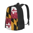 thumbnail image 2 of DouZhe Lightweight Backpack, Retro Maryland State Flag Patriotic Prints Travel Outdoor Hiking Bag School Bookbag Casual Daypack Backpacks for Women Men, 2 of 7