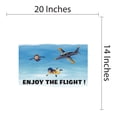thumbnail image 3 of Skydivers Vinyl Decal Kids Airplane Wall Sticker-Easy to apply and Cost Effective alternative to painting-Home Interior Decor-Size : 20" x 14"., 3 of 4