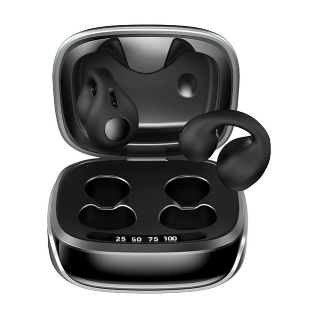 Bluetooth Bone Conduction Earpieces Clip On With LED Display 36 Hour Battery Life IPX6 Water Resistant For Music Calls