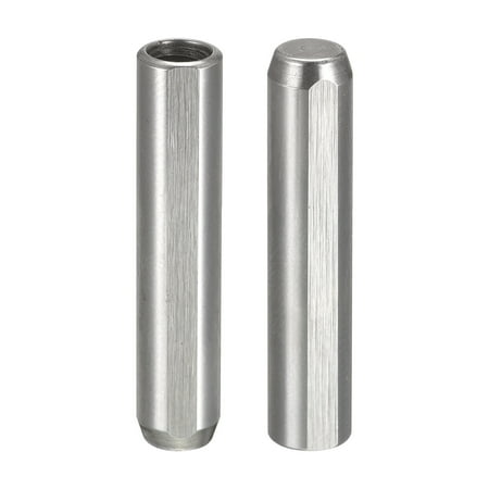 

M4 Internal Thread Dowel Pin 2 Pack 6x30mm Chamfering Flat Exhaust Groove Pin