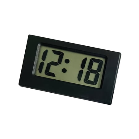 Misright Minis Digital Clock Small Desk Clock Vehicle Electronic Clocks with Jumbos LCD Time Day Display for Home Bedroom