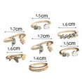 thumbnail image 3 of Shenmeida 7Pcs Butterfly Ring Rhinestone Bow-Knot Knuckle Ring Jewelry Ring Joint Ring for Women Jewelry Accessories, 3 of 8