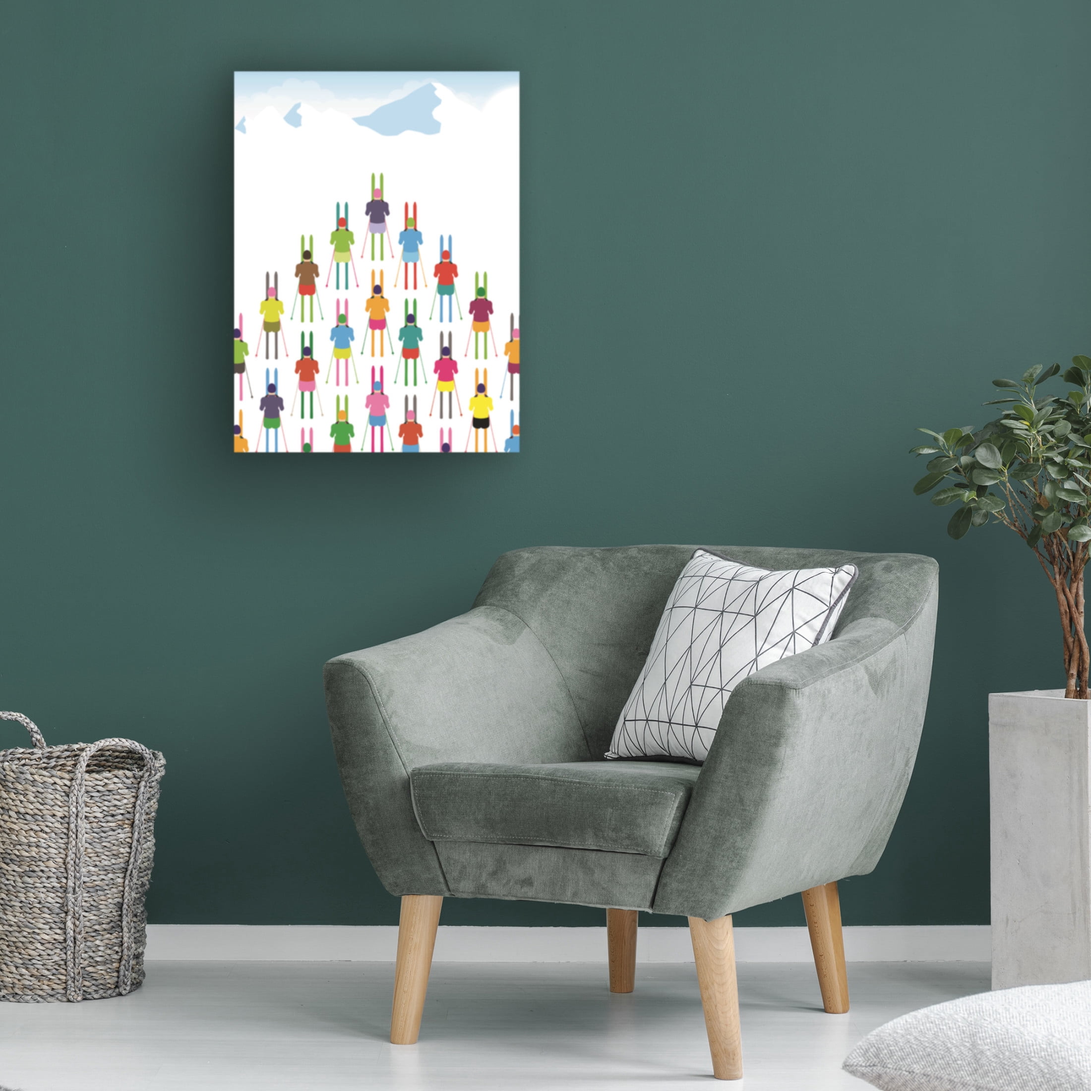 Trademark Fine Art Jon Downer  Ski Parade Canvas Wall Art