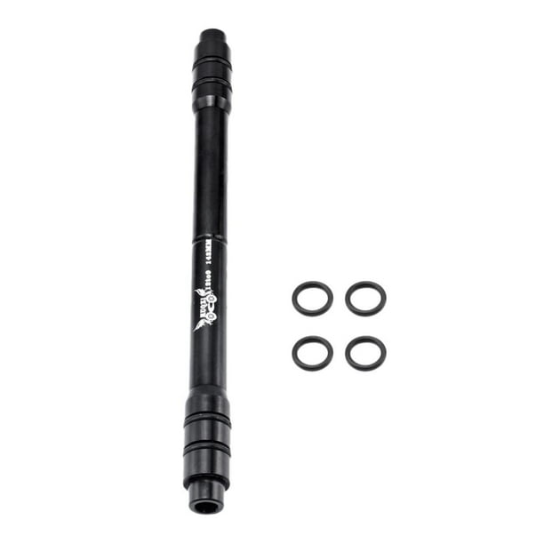 Adaptador ligero para buje de rueda de bicicleta de eje pasante de 12 mm a cierre rápido de 9 mm (142 mm) Negro