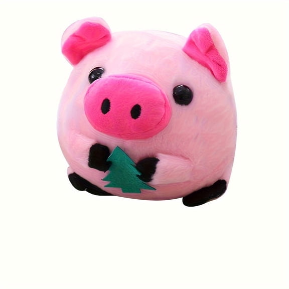 BESTSKY Pet plush toys, interactive dog toys pet bouncing ball, USB rechargeable interactive washable cartoon pig plush sound electronic dog toys