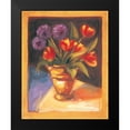 thumbnail image 2 of Waldron, Sarah 20x24 Black Modern Framed Museum Art Print Titled - Tulip and Dahlia, 2 of 5