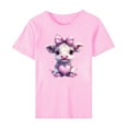 thumbnail image 5 of Meichang T-Shirts Graphiques pour Femmes, T-Shirts de la Saint-Valentin, Imprimé Amour Doux, Manches Courtes, Col Rond, Chandail Ample, Hauts de Vacances Décontractés, 5 of 5