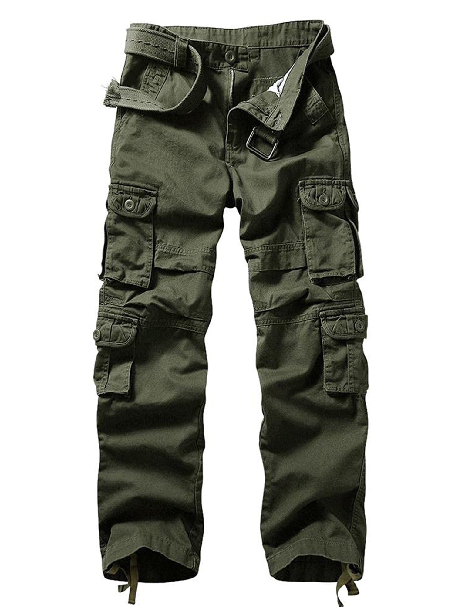 Men's Relaxed Fit Cargo Pants with Multi Pockets Outdoor Work Pants 40 ...