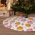 thumbnail image 5 of KLL 48" Christmas Tree Skirt Fall 70s Groovy Hippie 1 Xmas Tree Skirts Mat for New Year Xmas Holiday Party Indoor Outdoor Home Decoration, 5 of 5
