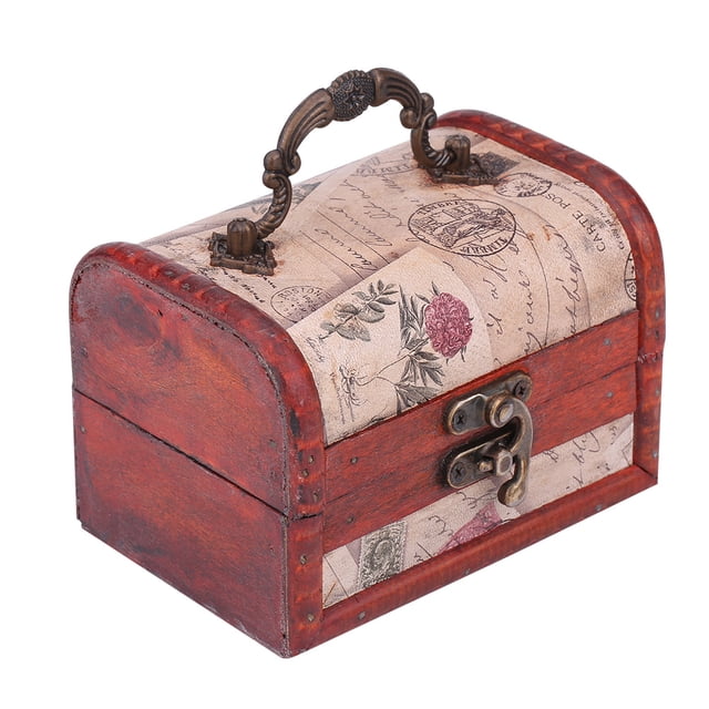 Joyero de madera, collar de joyería de madera clásico, caja de almacenamiento de joyería, cofre de joyería probado y confiable