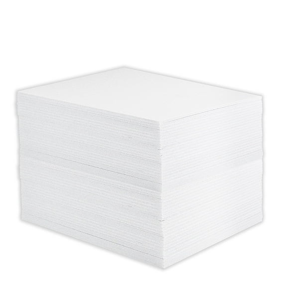 Mat Board Center, Pack of 50 8x10 1/8" White Foam Core Backing Boards