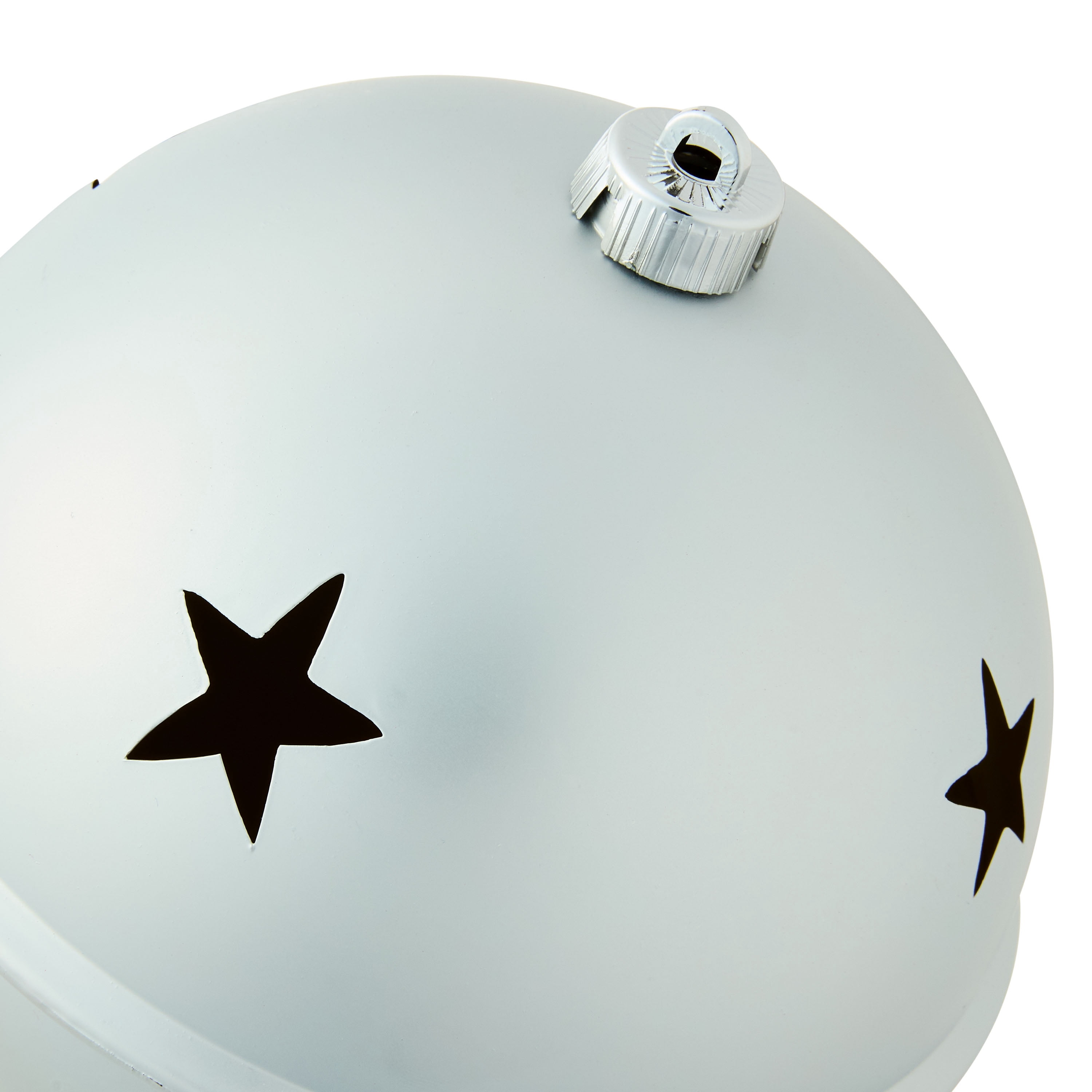 2-Count Silver Jumbo Bell Shatterproof Christmas Ornaments, 7.87 in, by Holiday Time