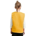 thumbnail image 3 of iiniim Kids Girls Volunteer Safety Vest Button Up Open Front Waistcoat Sleeveless Activities Shirt Tops Yellow XXL/14, 3 of 7