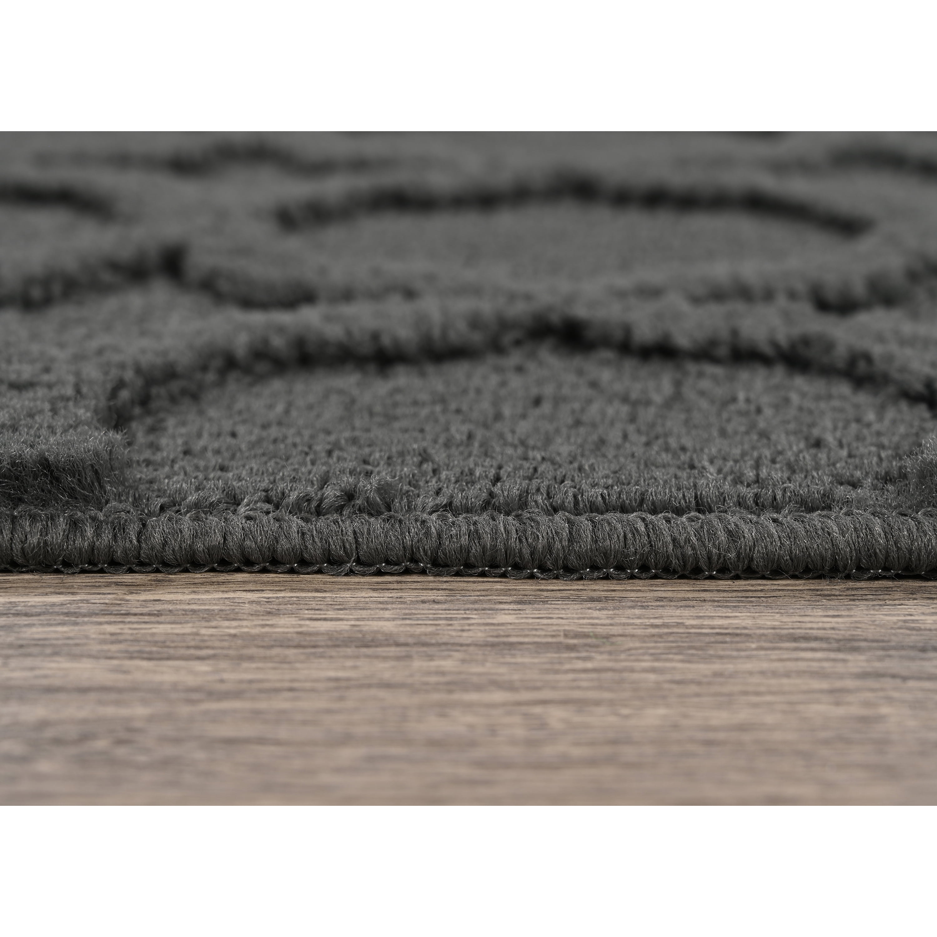 Garland Rug Garden Trellis Polypropylene Cinder Gray Indoor/Outdoor Area Rug, 9' x 12'