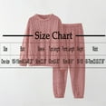 thumbnail image 4 of MGDXOX Lounge Sets for Women Warm Flannel Pajama Set Cable Knit Pajamas Soft Fuzzy Top and Pants Set 2 Piece Winter Outfits Pink Free Size, 4 of 4