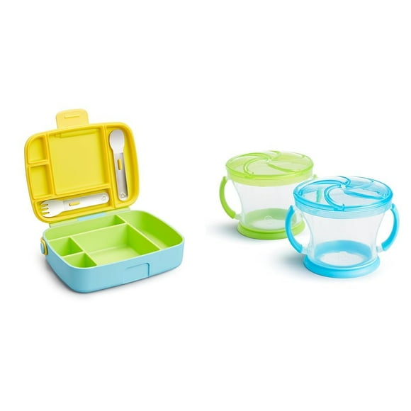 Bento Box Munchkin® Lunch™ para niños con utensilios y vasos para aperitivos