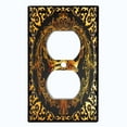 thumbnail image 2 of Metal Light Switch Plate Cover Elegant Black Crown Frame FRA021, 2 of 13