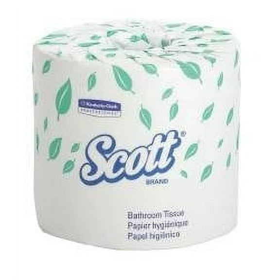 Scott Toilet Tissue, Standard Roll,4x4.1 Inch, 2Ply, 550 Sheets-Case of 80