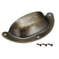 thumbnail image 3 of Unique Bargains Cup Drawer Pull Kitchen Cabinet Handles Bronze Tone, 88mm Hole Centers, 6pcs, 3 of 4